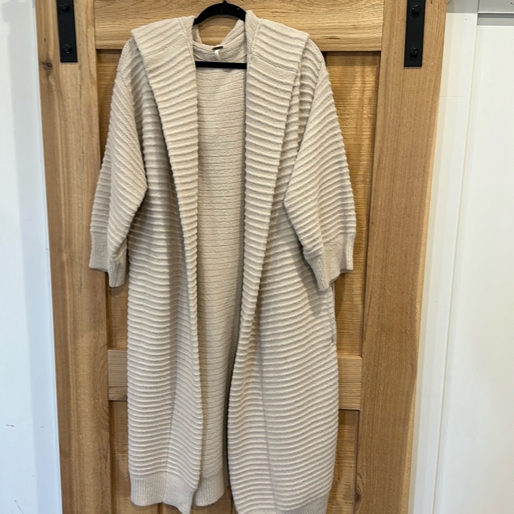 Free People Hooded Cardigan Jacket - Picture 2 of 7